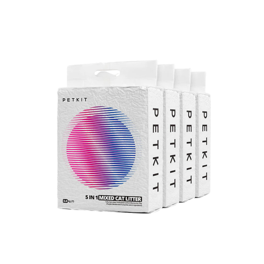 PETKIT 5-in-1 Active Carbon Mixed Tofu Litter - 4pcs for cats