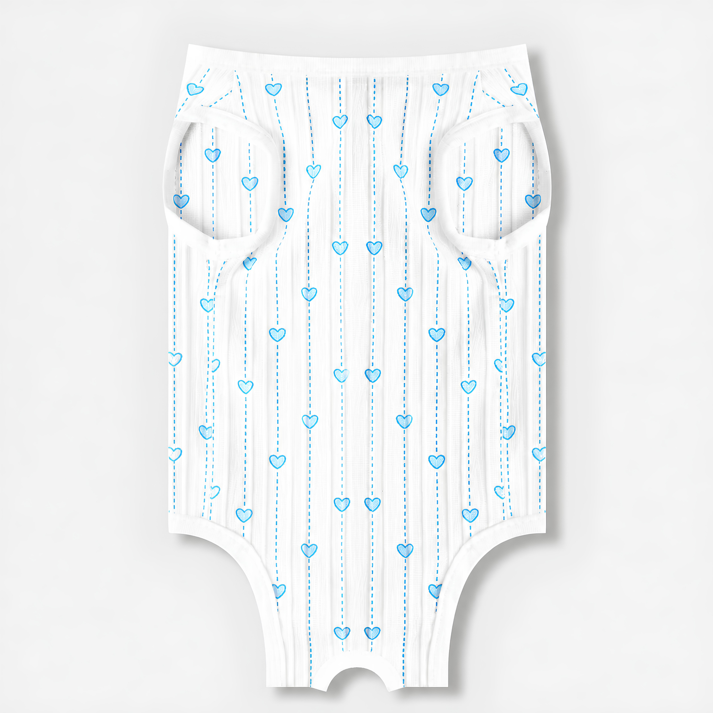 CATMANIA Recovery Suit - Blue Hearts - for cats