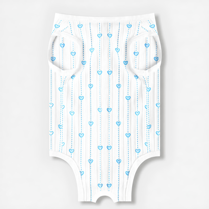 CATMANIA Recovery Suit - Blue Hearts - for cats