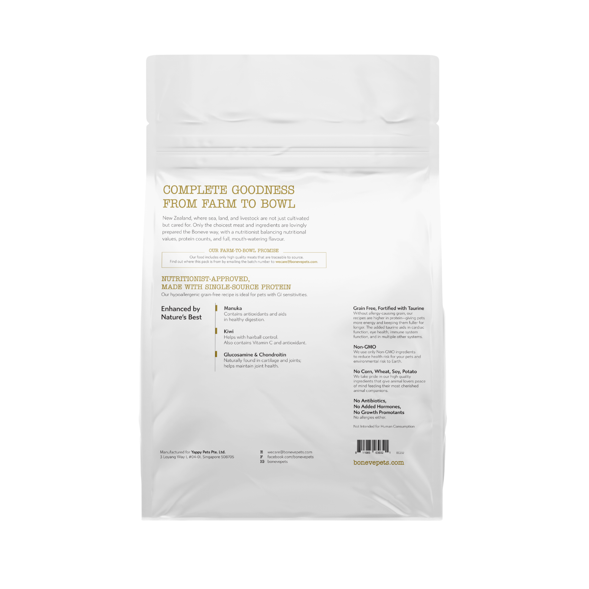 Boneve Cage‑Free Chicken - for cats