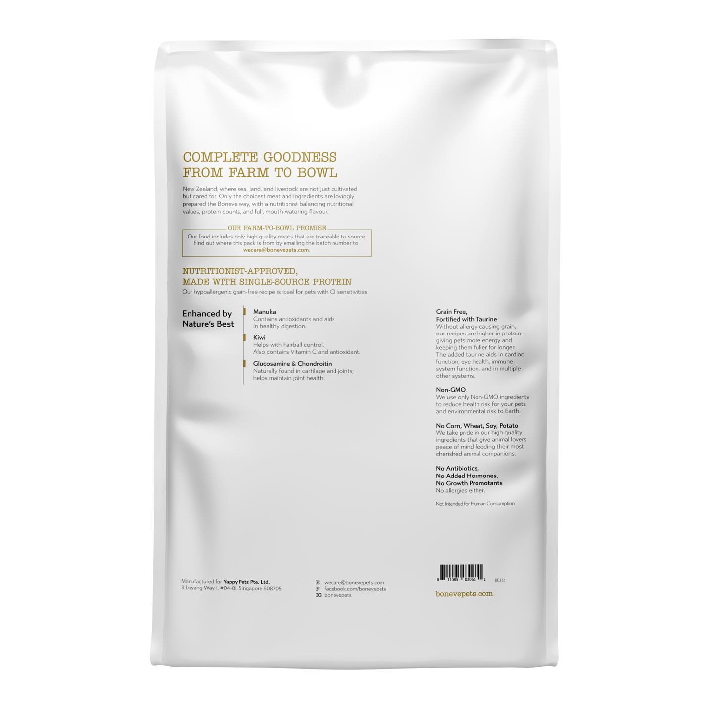 Boneve Cage‑Free Chicken - for cats