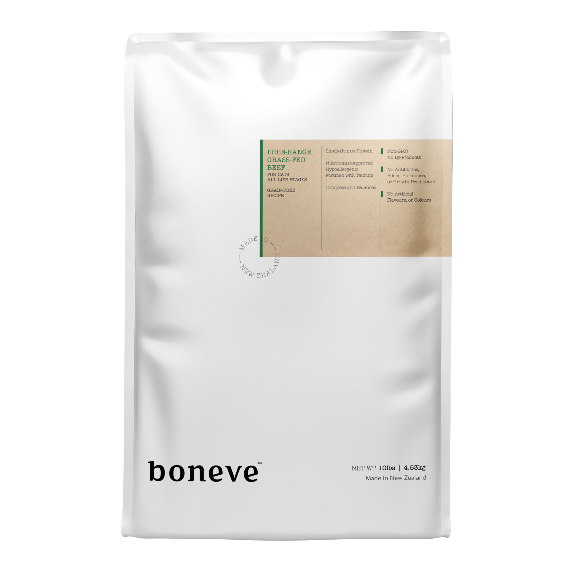 Boneve Free-Range Grass-Fed Beef - 4.53kg for cats
