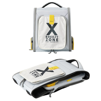 PETKIT Breezy X Zone Carrier - GREY YELLOW for cats