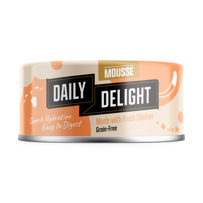 Daily Delight Grain-Free Mousse - Chicken 80g for cats