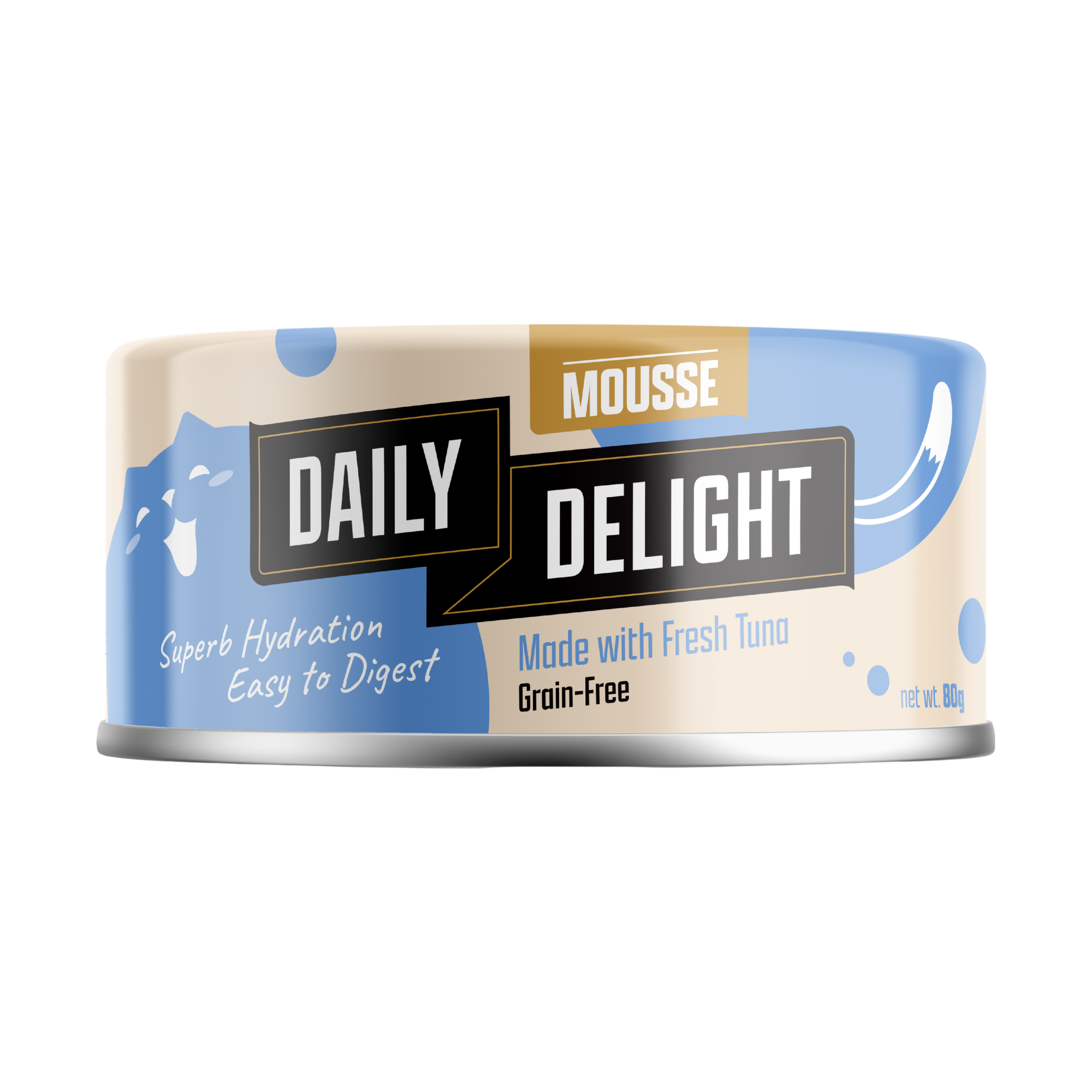 Daily Delight Grain-Free Mousse - Tuna 80g for cats