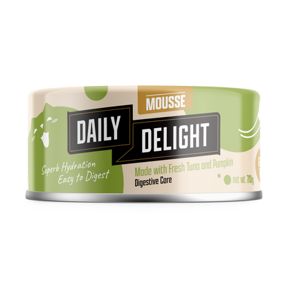 Daily Delight Grain-Free Mousse - Tuna & Pumpkin 70g for cats