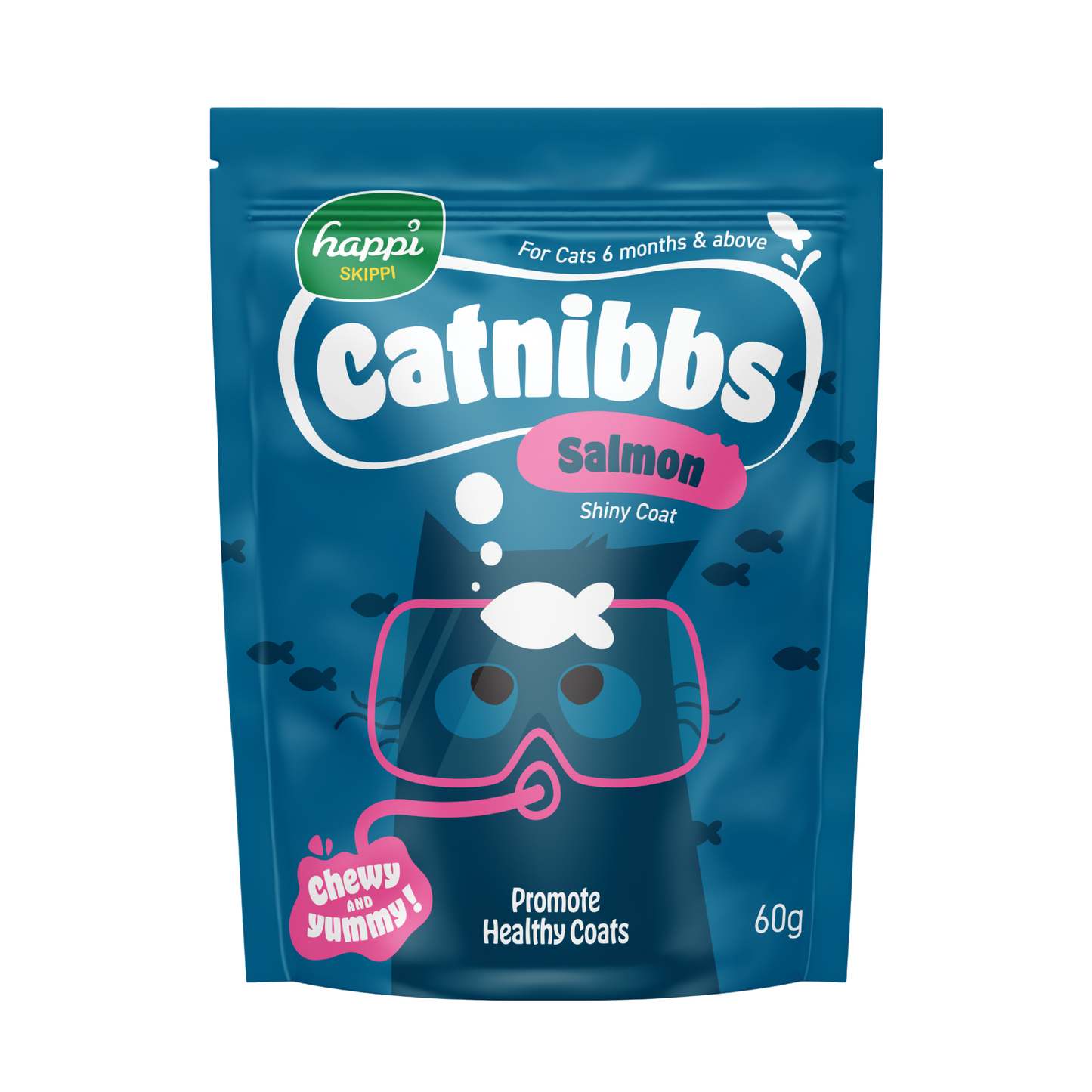 HAPPI SKIPPI Catnibbs - 60g Salmon for cats