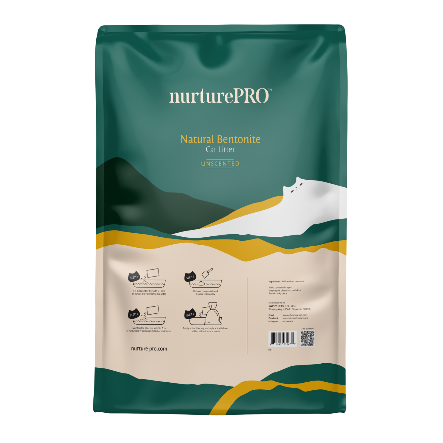 NURTUREPRO Natural Bentonite Cat Litter - for cats