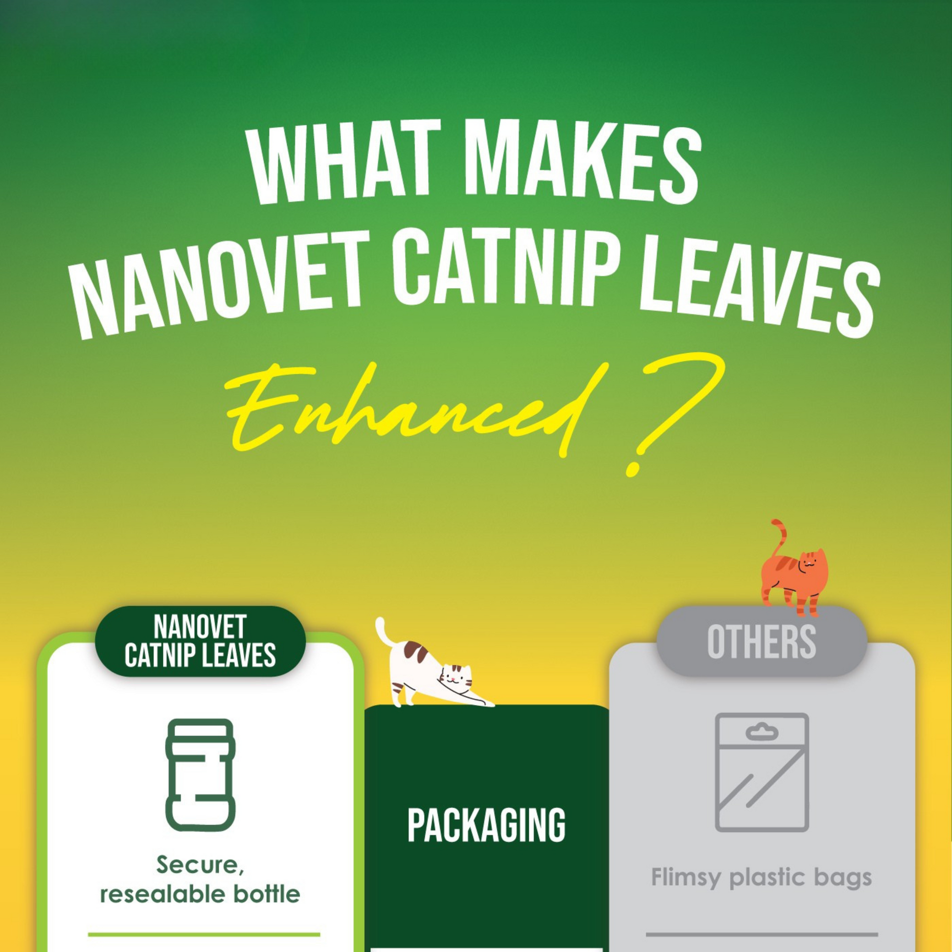 NANOVET+ Premium Catnip Leaves (48gm) - for cats