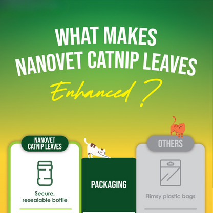 NANOVET+ Premium Catnip Leaves (48gm) - for cats