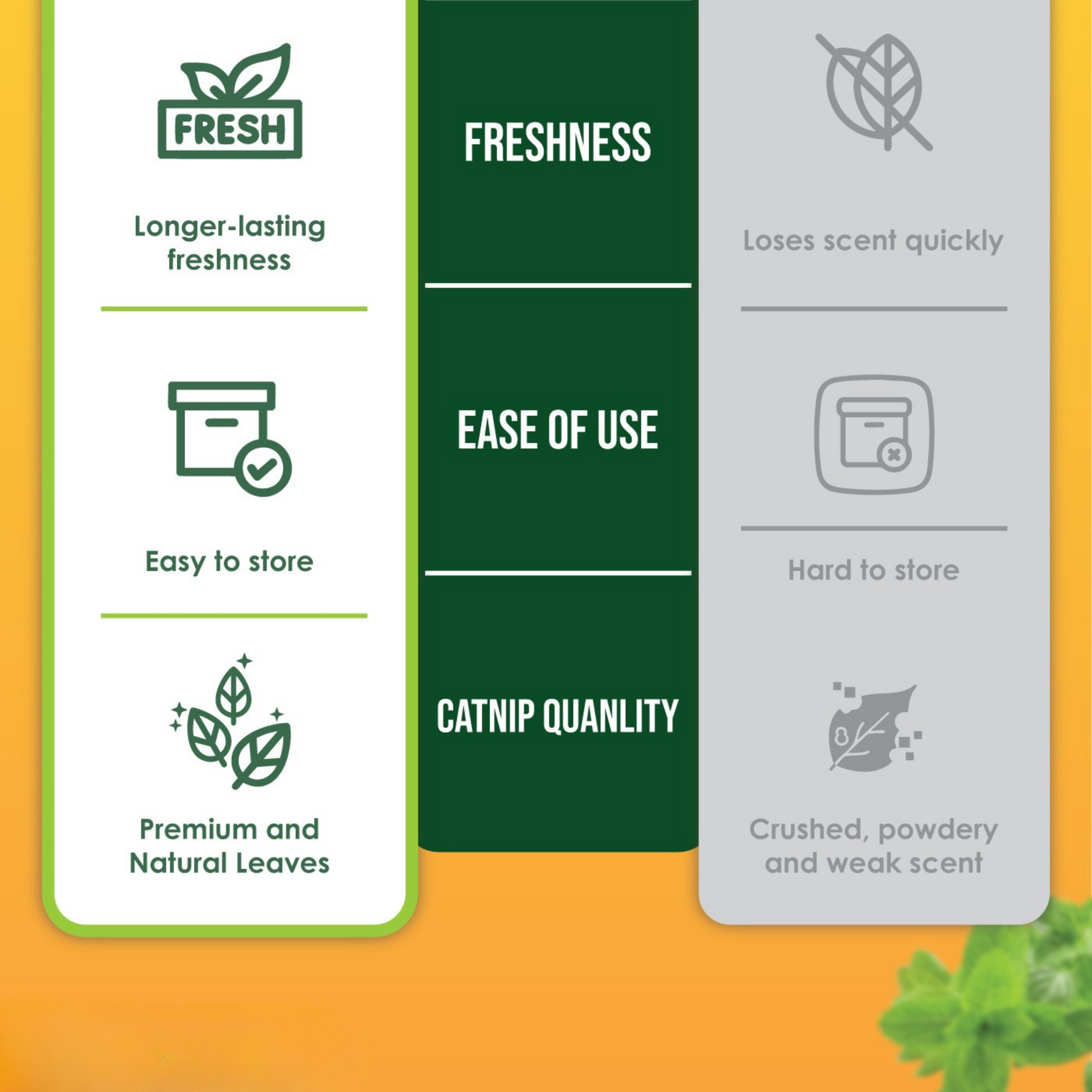 NANOVET+ Premium Catnip Leaves (48gm) - for cats