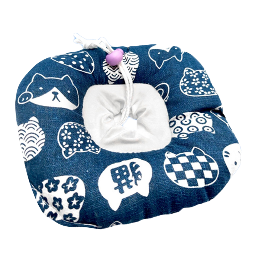 UNBRANDED PICKS Standard Collar Donuts - Rectangle Blue for cats