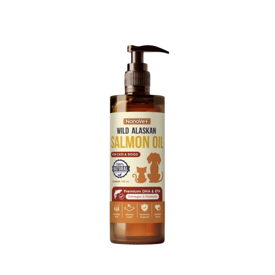 NANOVET+ Wild Alaskan Salmon Oil for cats - 100ml for cats