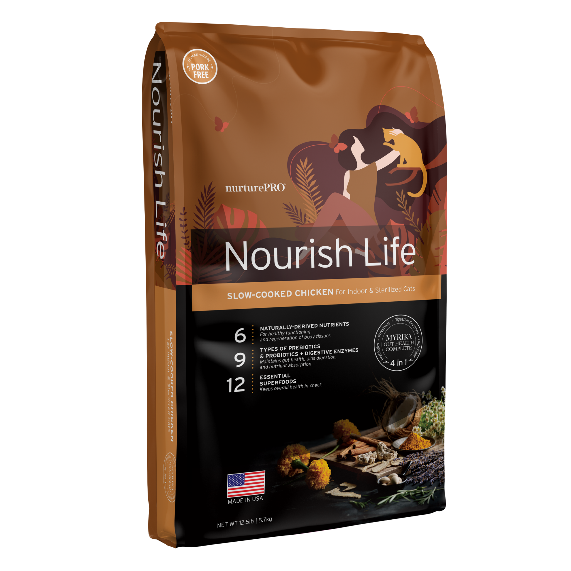 NURTUREPRO Slow-cooked Chicken For Mature Cat/Weight Management - 5.7kg for cats