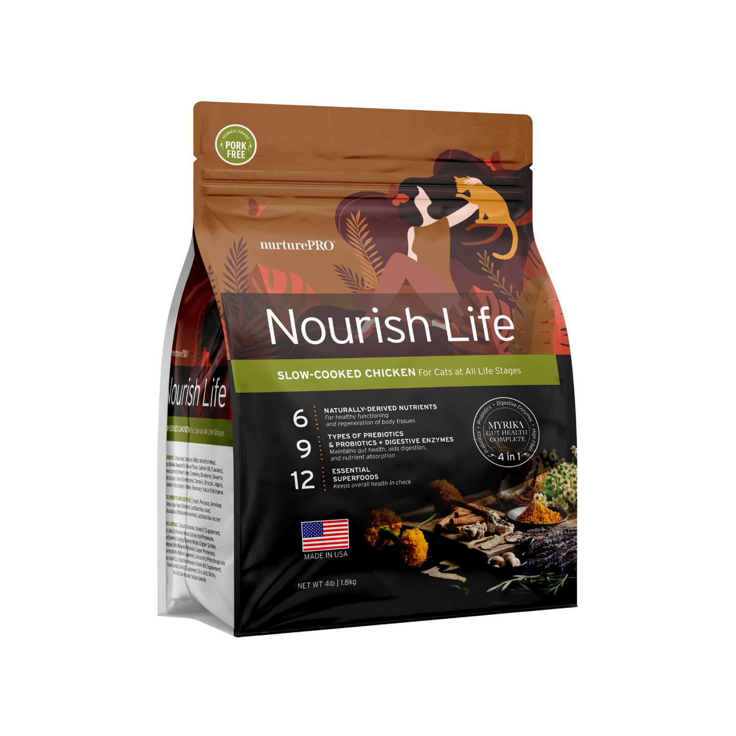 NURTUREPRO Slow-cooked Chicken For Kitten & Adult Cat - 1.8kg for cats