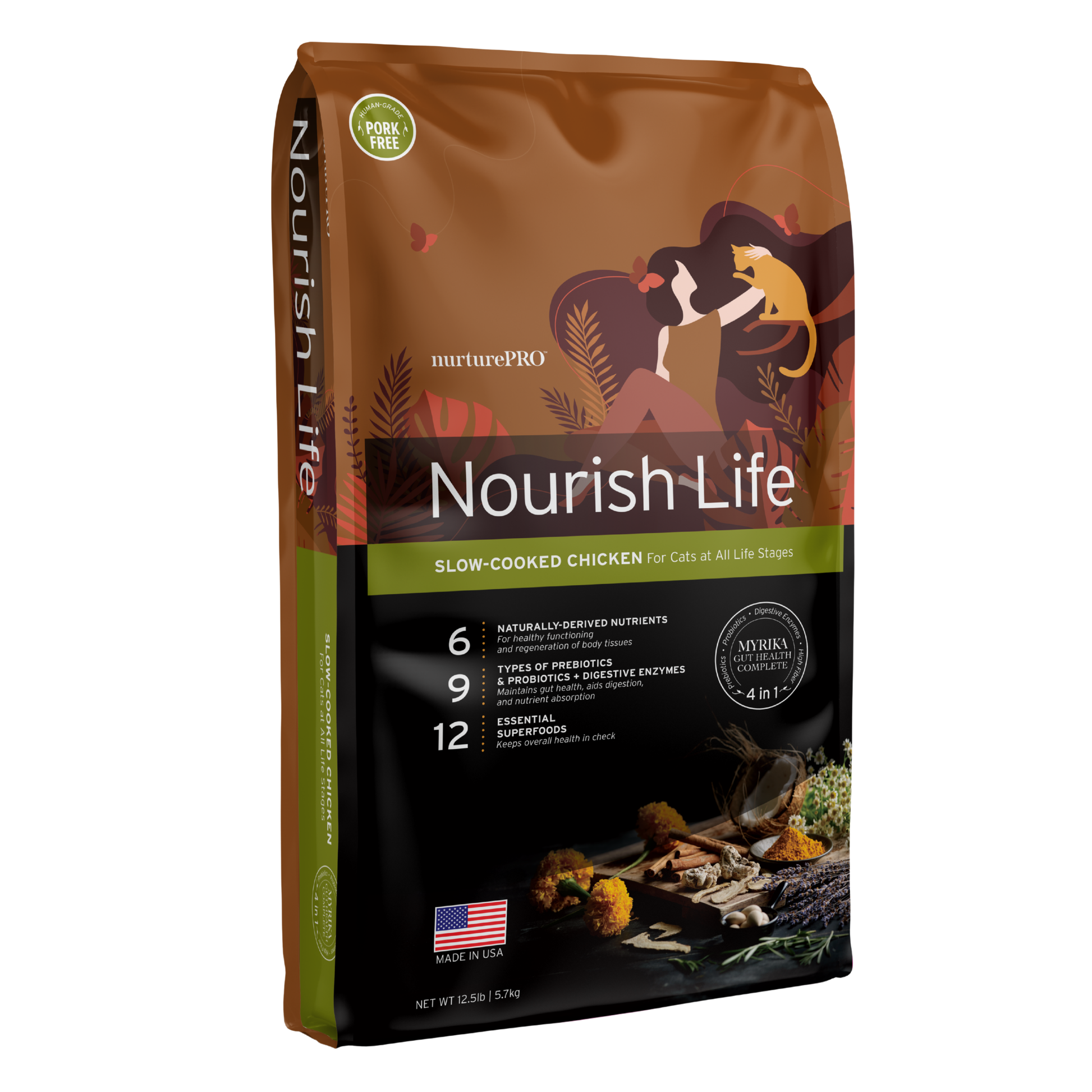 NURTUREPRO Slow-cooked Chicken For Kitten & Adult Cat - 5.7kg for cats